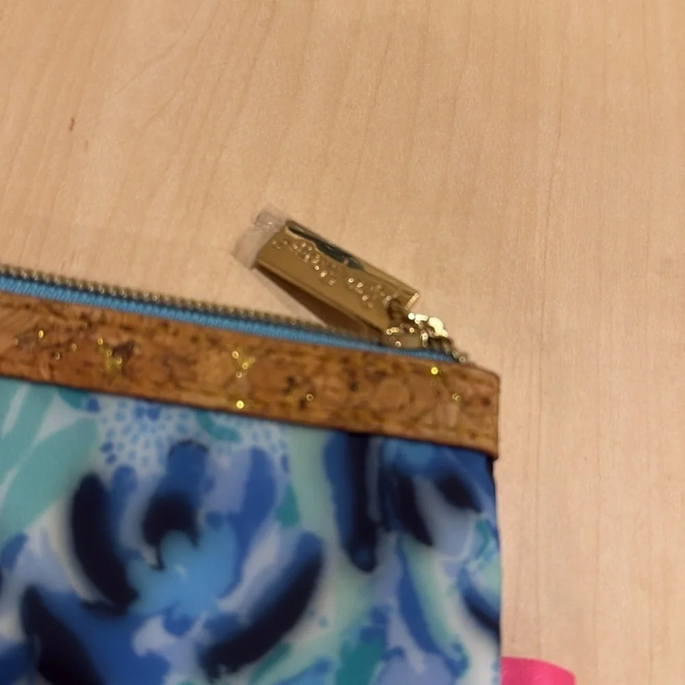 Lilly Pulitzer Pencil Case in Iris Blue High Maintenance NWOT